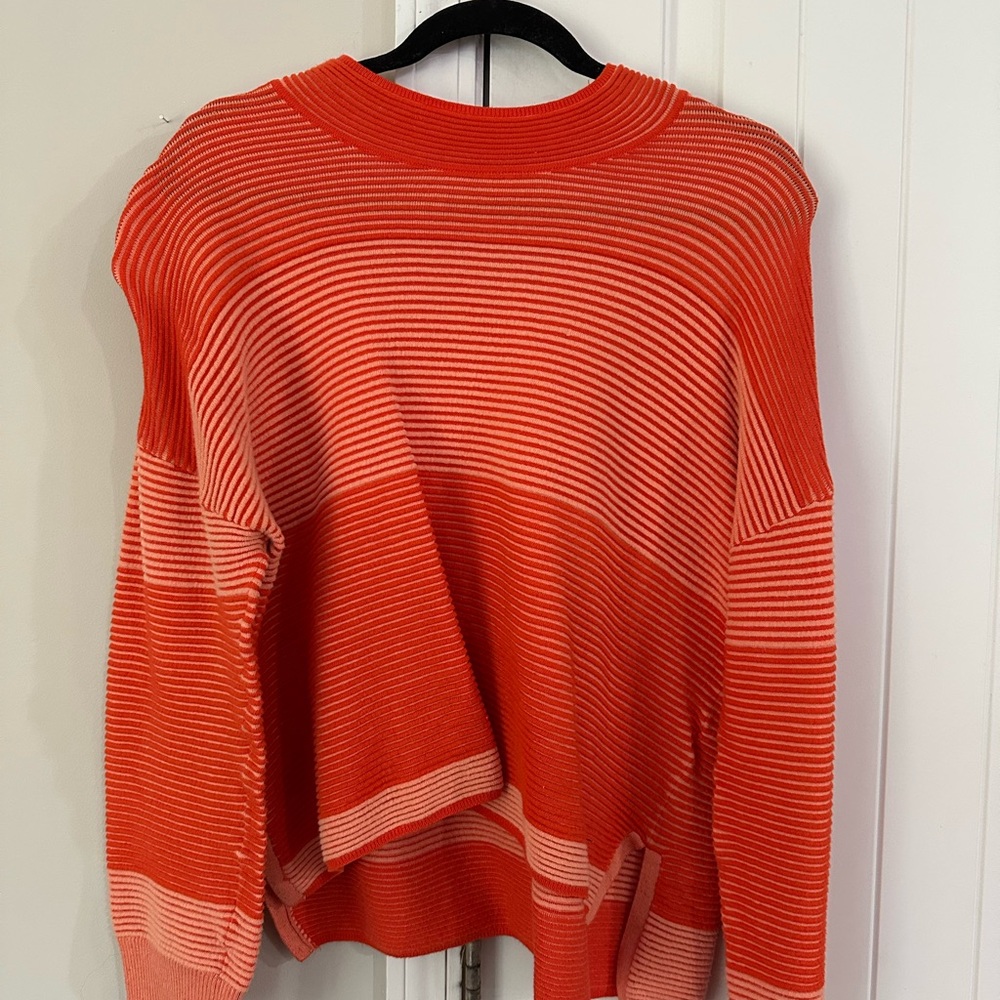 Anthropologie Striped Red Sweater